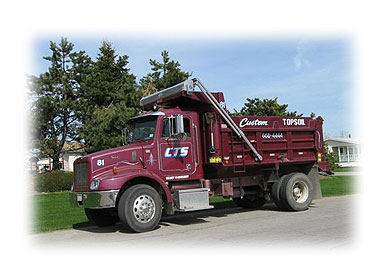 Custom Topsoil Delivery Truck